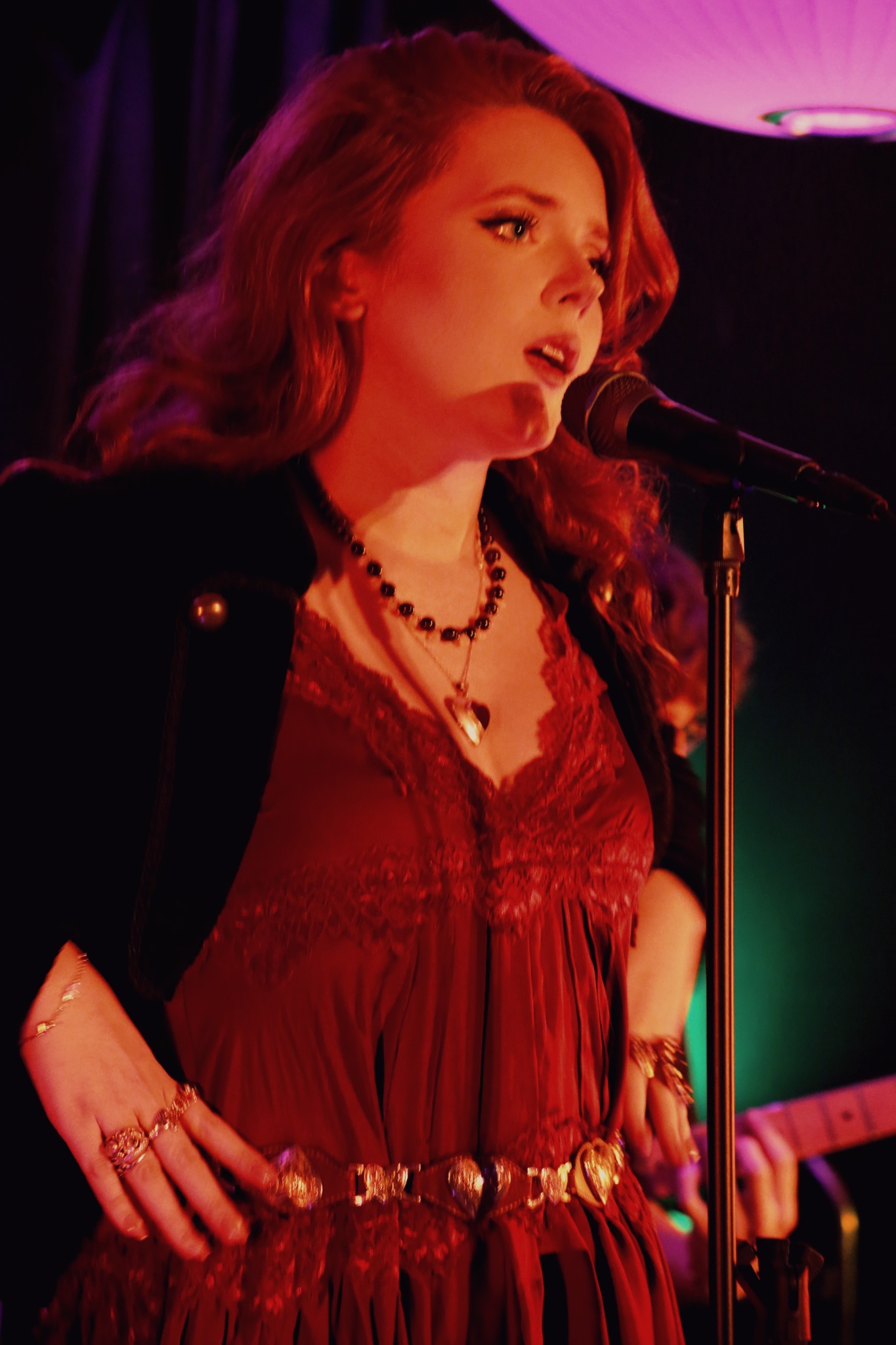 Rosie Johnson performing at About Last Nite at COLAB Tower in London