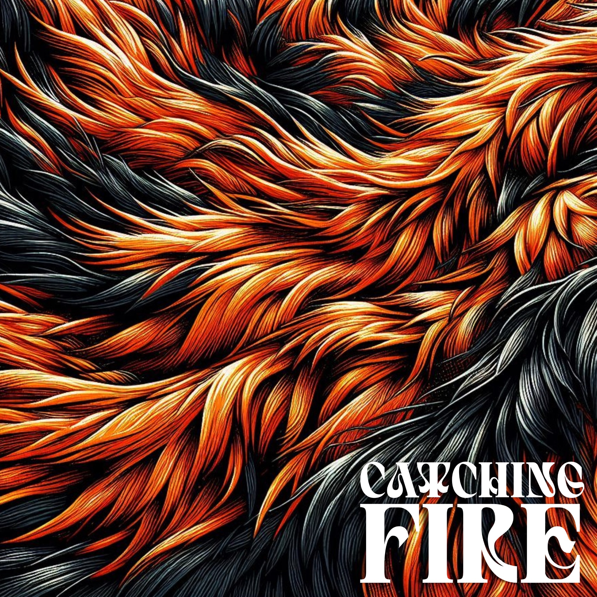 Catching Fire single artwork designed by InHaus